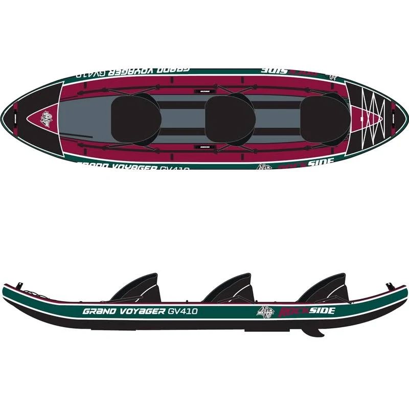 Kayak hinchable triple de 3 plazas